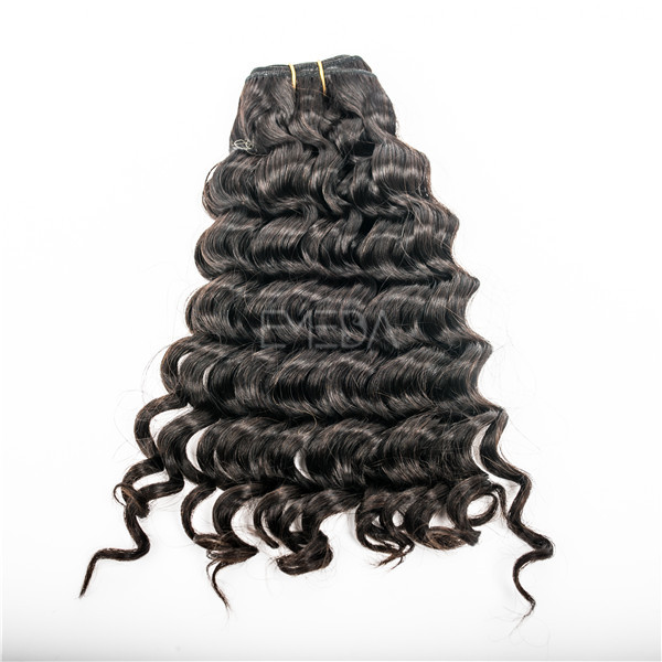 Double drawn hair extensions for thick hair water curl YJ67
